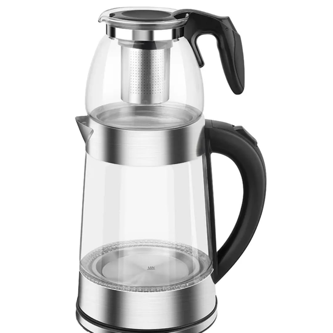 سخان هيتر مزدوج كلاسيكي من ماركة RAF R.7214 غلاية 2 في 1 مع ابريق شاي 1500 واط 1 لتر - 2 لتر