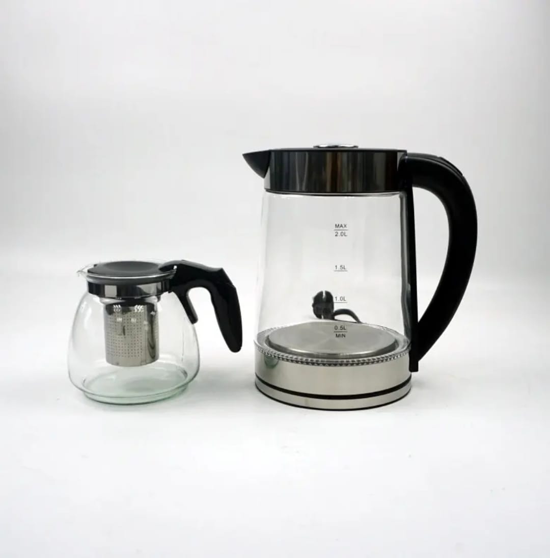 RAF R.7214 Classic Double Heater 2-in-1 Kettle with Teapot 1500W 1L - 2L