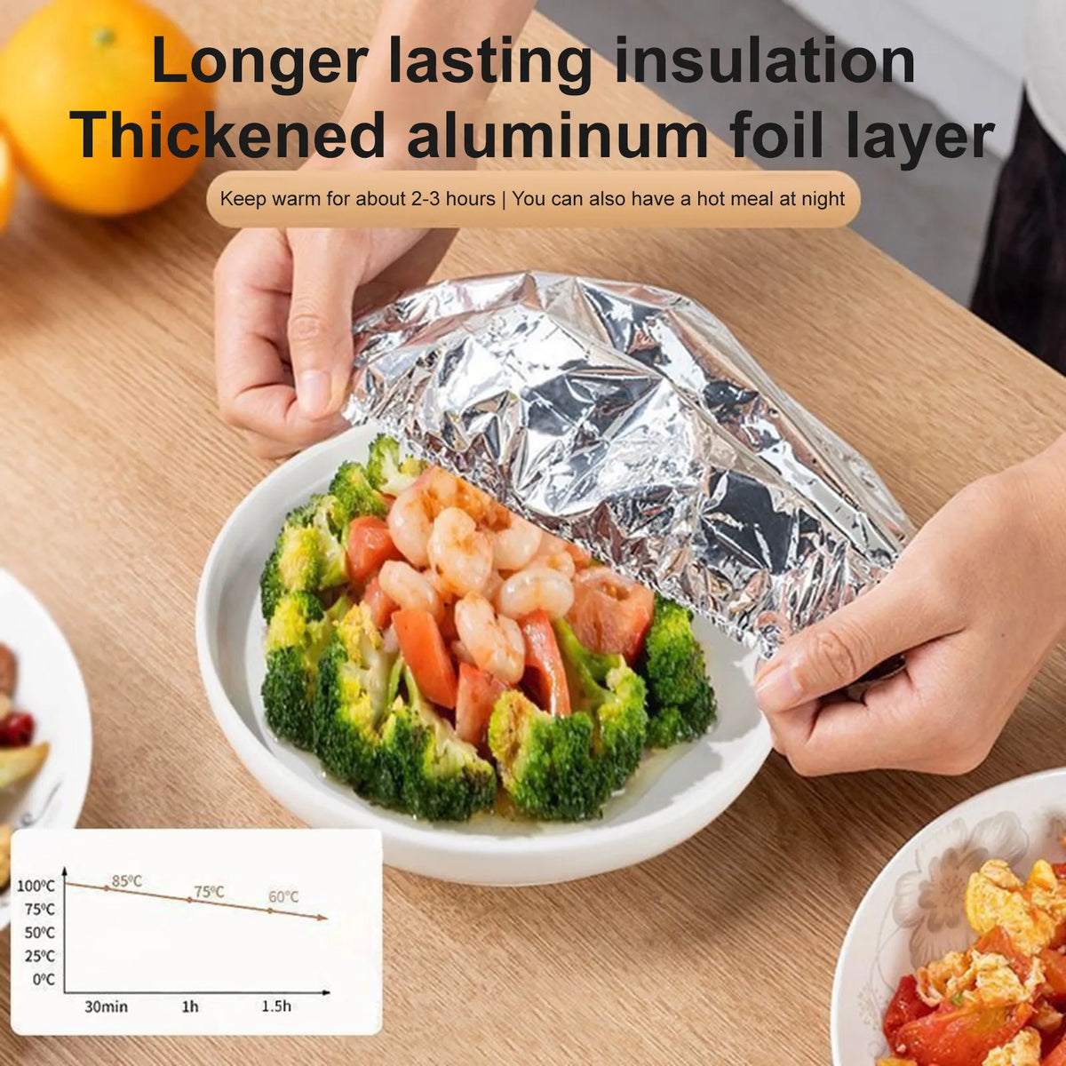 Aluminum Foil Food Storage Bags (10 pieces) – A smart solution to keep your food fresh!