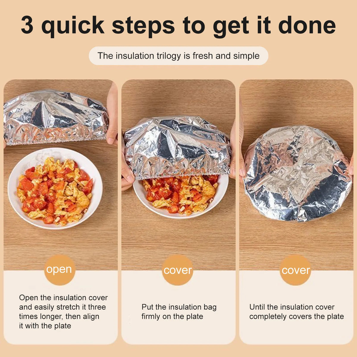 Aluminum Foil Food Storage Bags (10 pieces) – A smart solution to keep your food fresh!