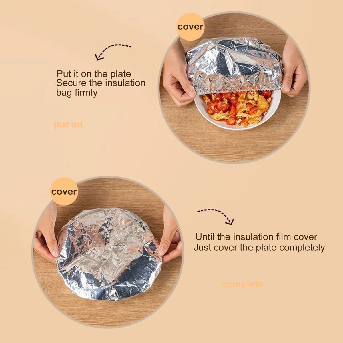 Aluminum Foil Food Storage Bags (10 pieces) – A smart solution to keep your food fresh!