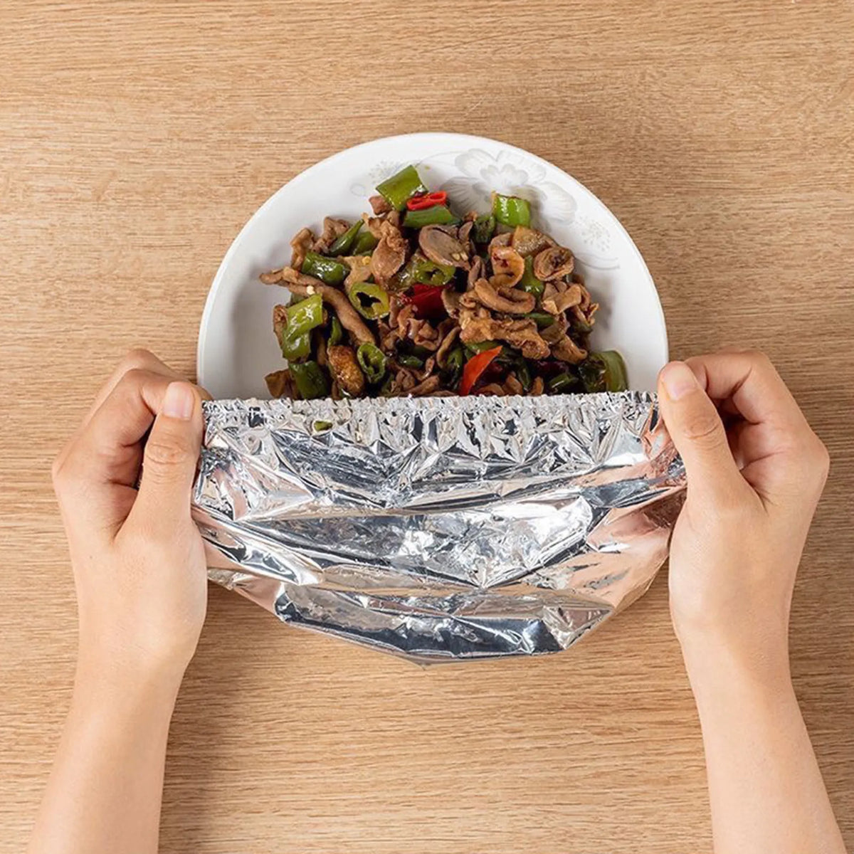 Aluminum Foil Food Storage Bags (10 pieces) – A smart solution to keep your food fresh!