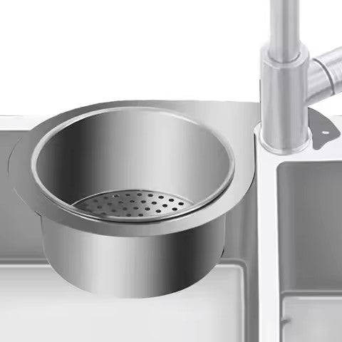 Stainless Steel Swan-Shaped Drain Basket Strainer for Kitchen Filter Sink Storage Rack
