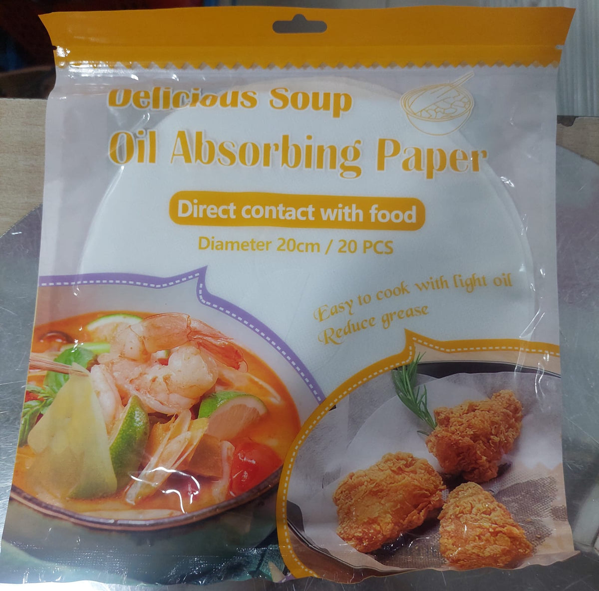 Kitchen oil absorbing paper