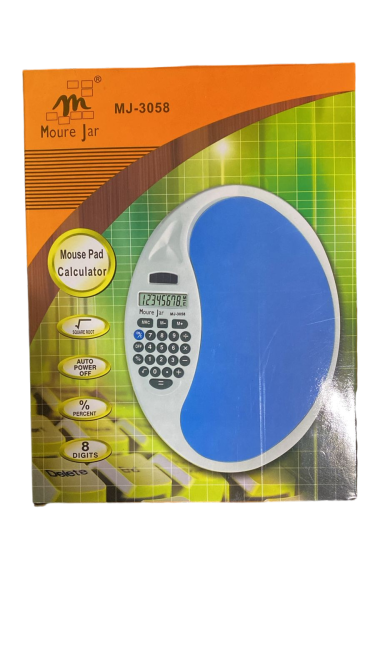 لوحة ماوس ذات سطح صلب مع آلة حاسبة مدمجة