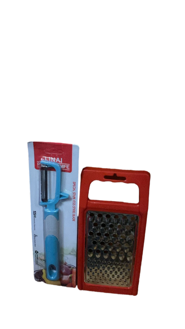 مجموعة أدوات مطبخ – مقشرة فواكه ومبشرة متعددة الاستخدام