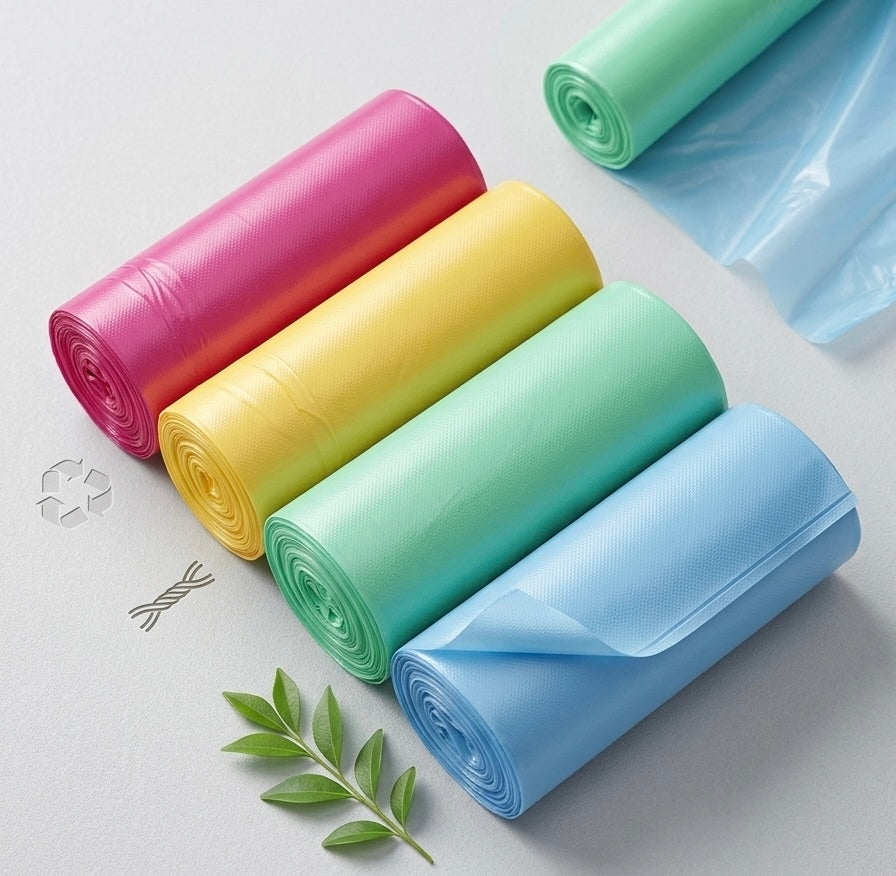 Colored bin bags - 4 rolls