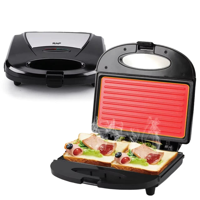 جرل صانعة ساندويتش كهربائية RAF - 750W - سطح غير لاصق - R.2538T 