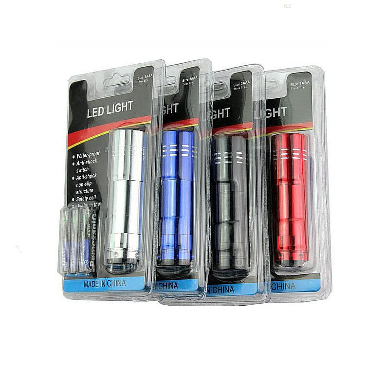9-LED Battery-Operated Flashlight