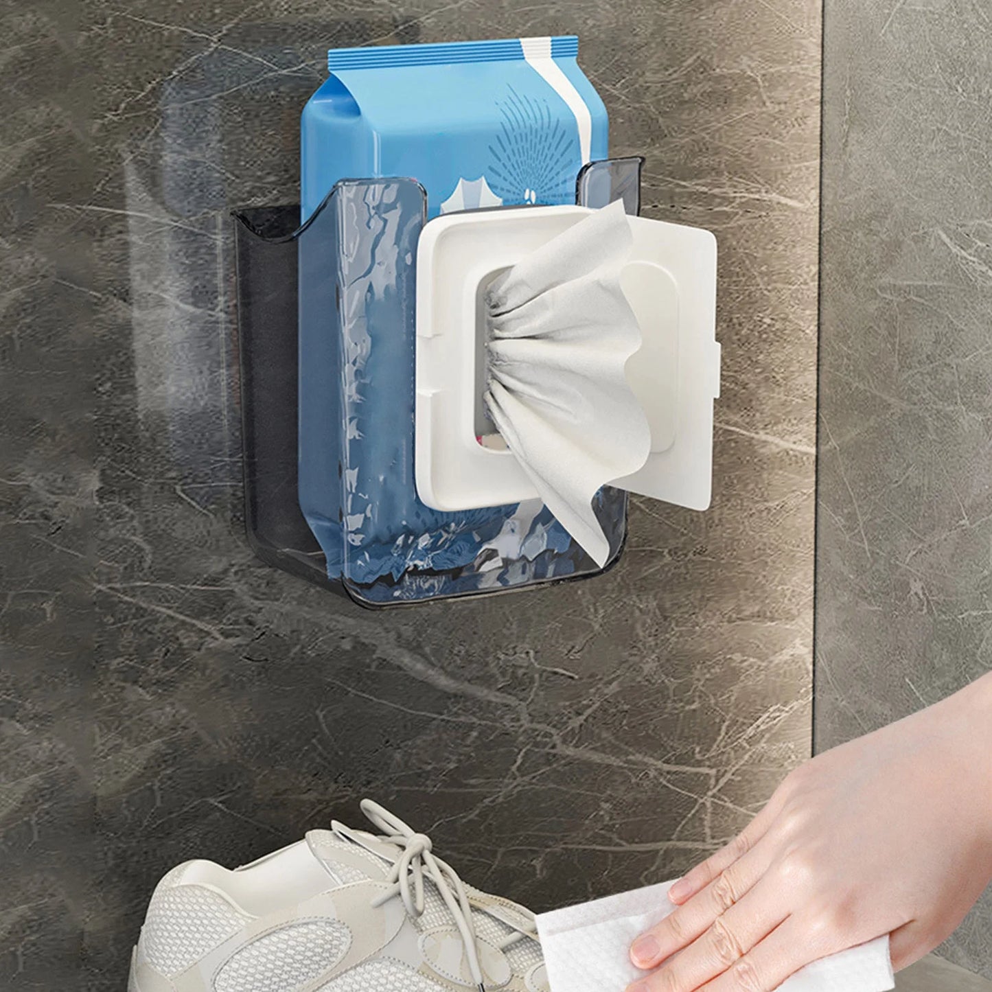 حامل مناديل مبللة اكريلك 15×12×8 سم