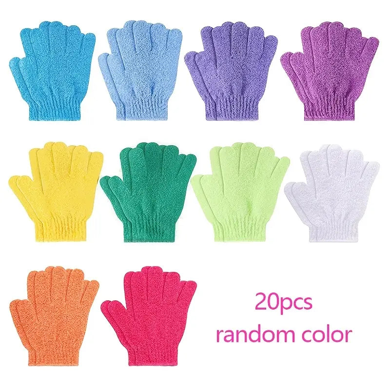 قفازات الاستحمام ذات التقشير الفائق