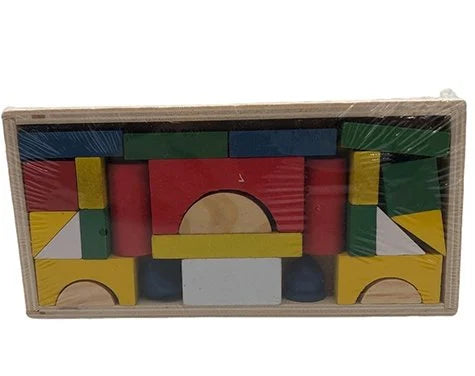 لعبة تعليمية ملونة على شكل أشكال هندسية خشبية مكونة من 26 قطعة