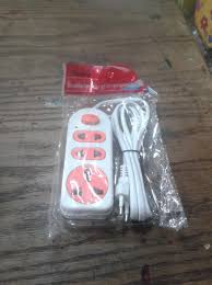 1.5m power strip with three outlets