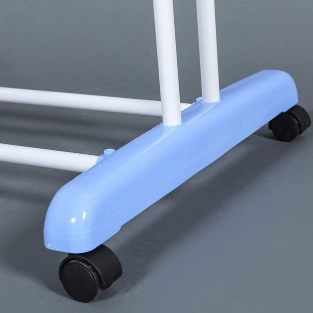 منشر غسيل عامودي 4 طبقات متنقل لا يحتاج مساحة متين مع رف احذية