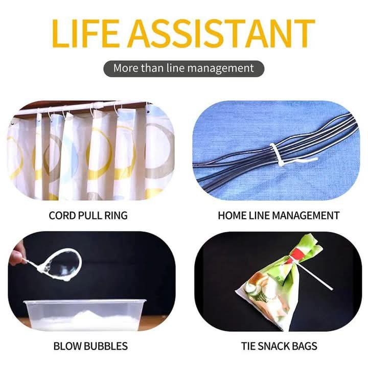 Plastic mooring ropes set