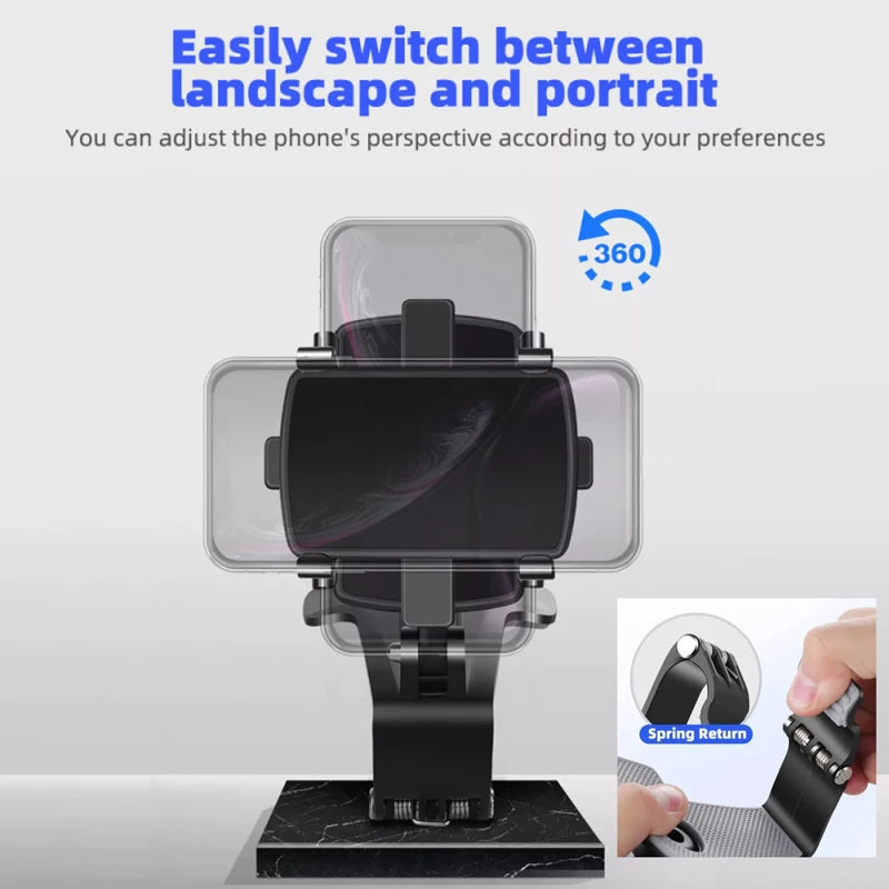 حامل هاتف للسيارة - متعدد الاستخدامات ورؤية 360 درجة!