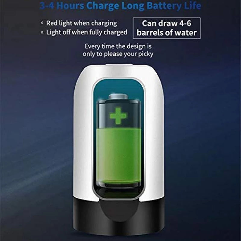 Rechargeable electric bottle pump