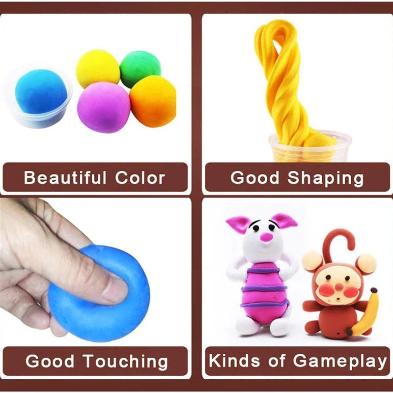 معجونة الأطفال – 12 قطعة ملونة آمنة وممتعة