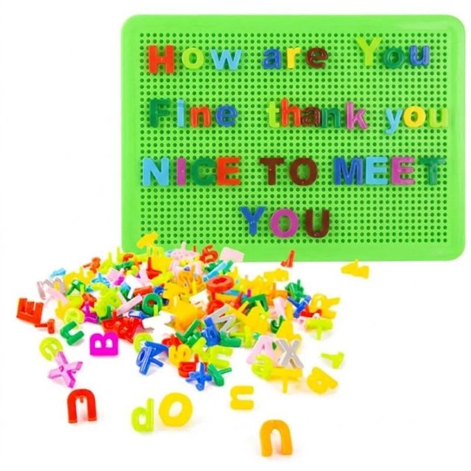 Letter board for spelling and word formation