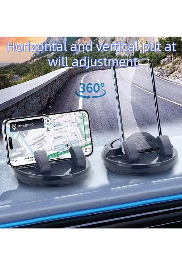 حامل هاتف دوار 360 درجة مع لوحة لرقم الهاتف – رفيقك المثالي في السيارة!