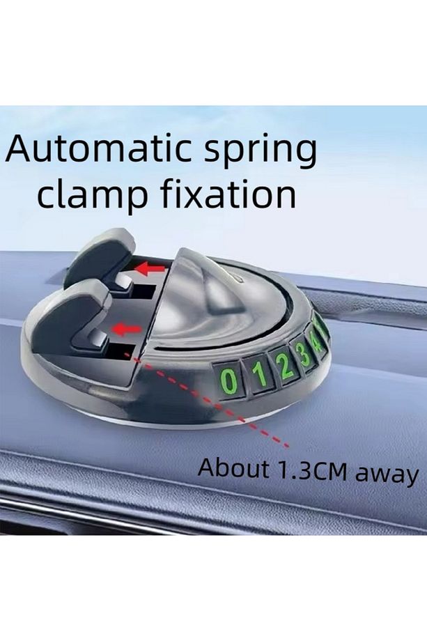 حامل هاتف دوار 360 درجة مع لوحة لرقم الهاتف – رفيقك المثالي في السيارة!