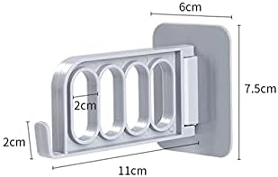 شماعة ملابس حائطية لصق دبل فيس ، لتنظيم غرف النوم وتوفير المساحة، متعددة الاستخدامات، للتعليق في المنزل