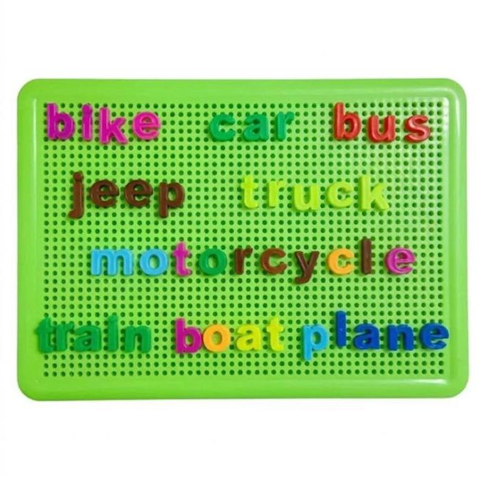 Letter board for spelling and word formation