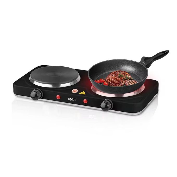 موقد غاز أوتوماتيكي بثلاث شعلات من RAF R.8020AB مصنوع من زجاج غير قابل للكسر