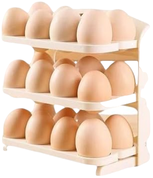 منظم بيض قابل للطي – حل عملي لتوفير مساحة الثلاجة!