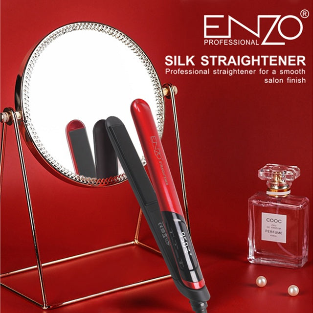 مكواة الشعر الاحترافية 2 في 1 مملس شعر ستريتنر ENZO-3119