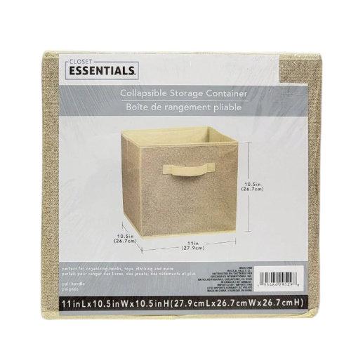 صندوق تخزين قابل للطي – من أساسيات الخزانة (27.9 × 26.7 × 26.7 سم)