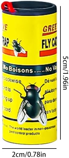 شريط مصيدة ذباب لاصقة – طارد حشرات آمن وفعّال  نظافة بلا مبيدات، وراحة بلا ضوضاء