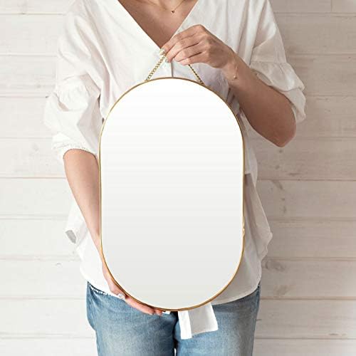 مرآة حائطية بيضاوية – لمسة من الأناقة العتيقة لمنزلك!