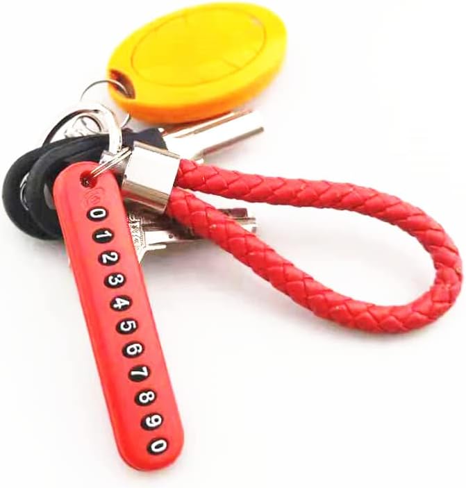 لوحة أرقام هاتف وسلسلة مفاتيح - حل أنيق لمشكلة الضياع!