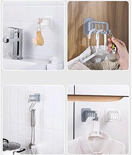 شماعة ملابس حائطية لصق دبل فيس ، لتنظيم غرف النوم وتوفير المساحة، متعددة الاستخدامات، للتعليق في المنزل