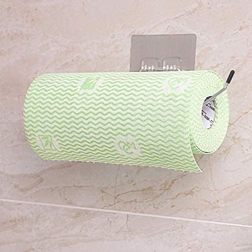 حامل ورق تواليت من الفولاذ المقاوم للصدأ لاصق ذاتي سحري حامل مناديل ورقية للحمام والمطبخ وغرفة النوم