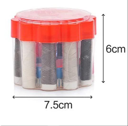 صندوق خياطة مكون من 24 قطعة – تخزين عملي لمستلزمات الخياطة