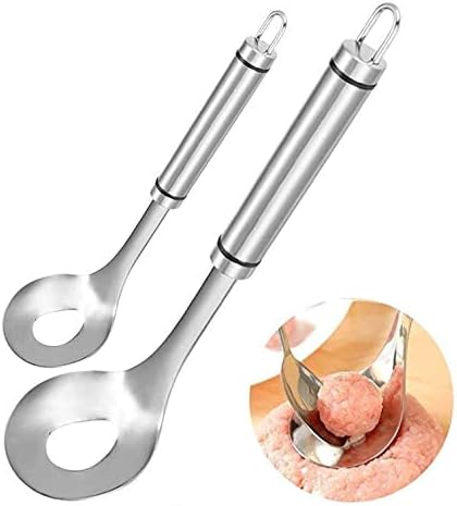 أداة صنع كرات اللحم غير اللاصقة مع ملعقة بمقبض طويل
