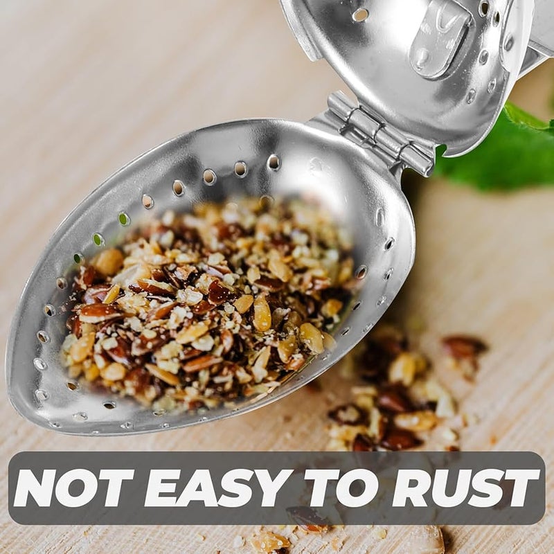 Stainless Steel Coffee Tea Strainer Safe and Easy to Clean Silver Mesh Spoon Home Accessories Durable Loose Leaf Tea Strainer