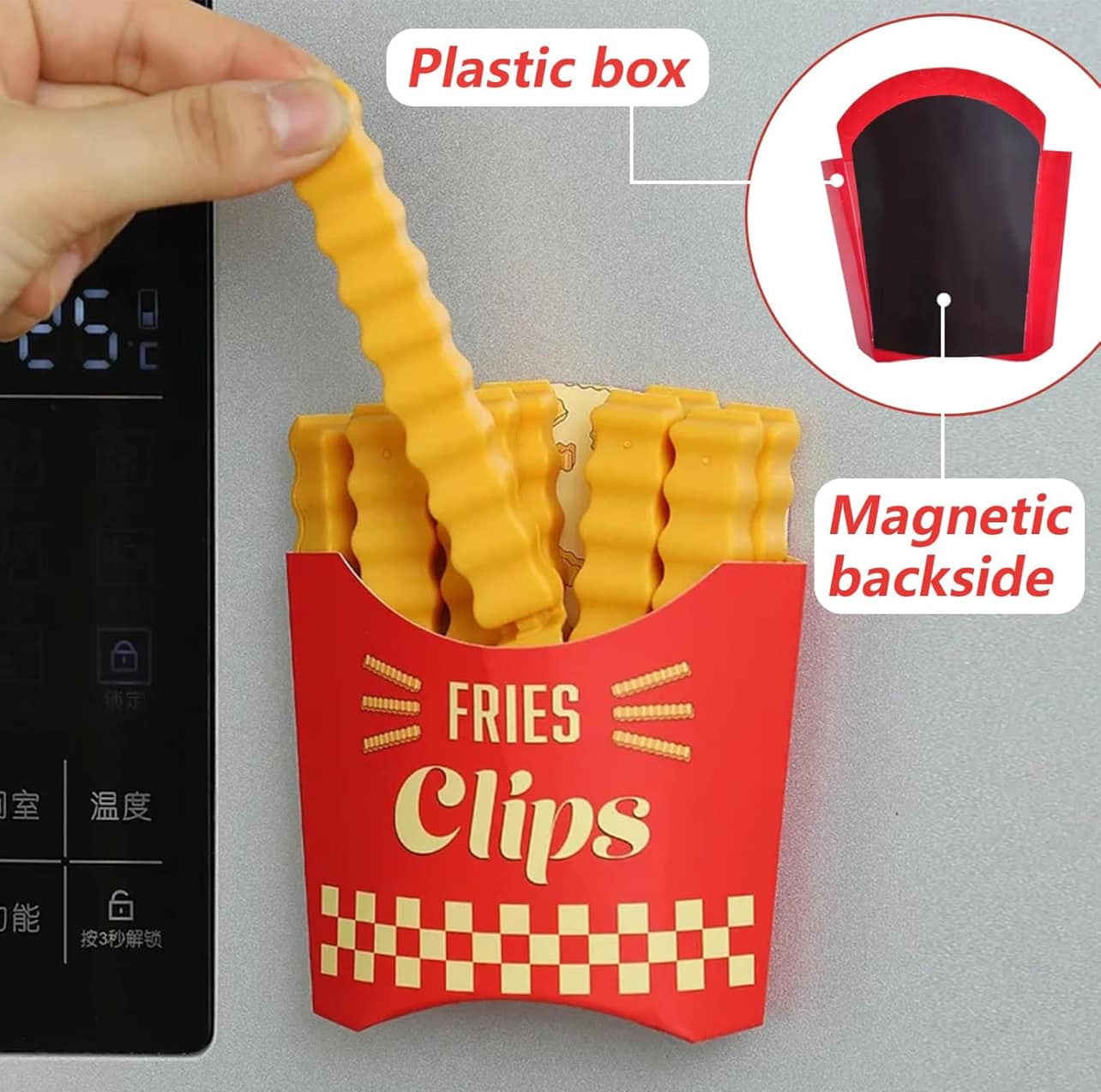 ملاقط اغلاق الاكياس شكل البطاطا 12 قطعة