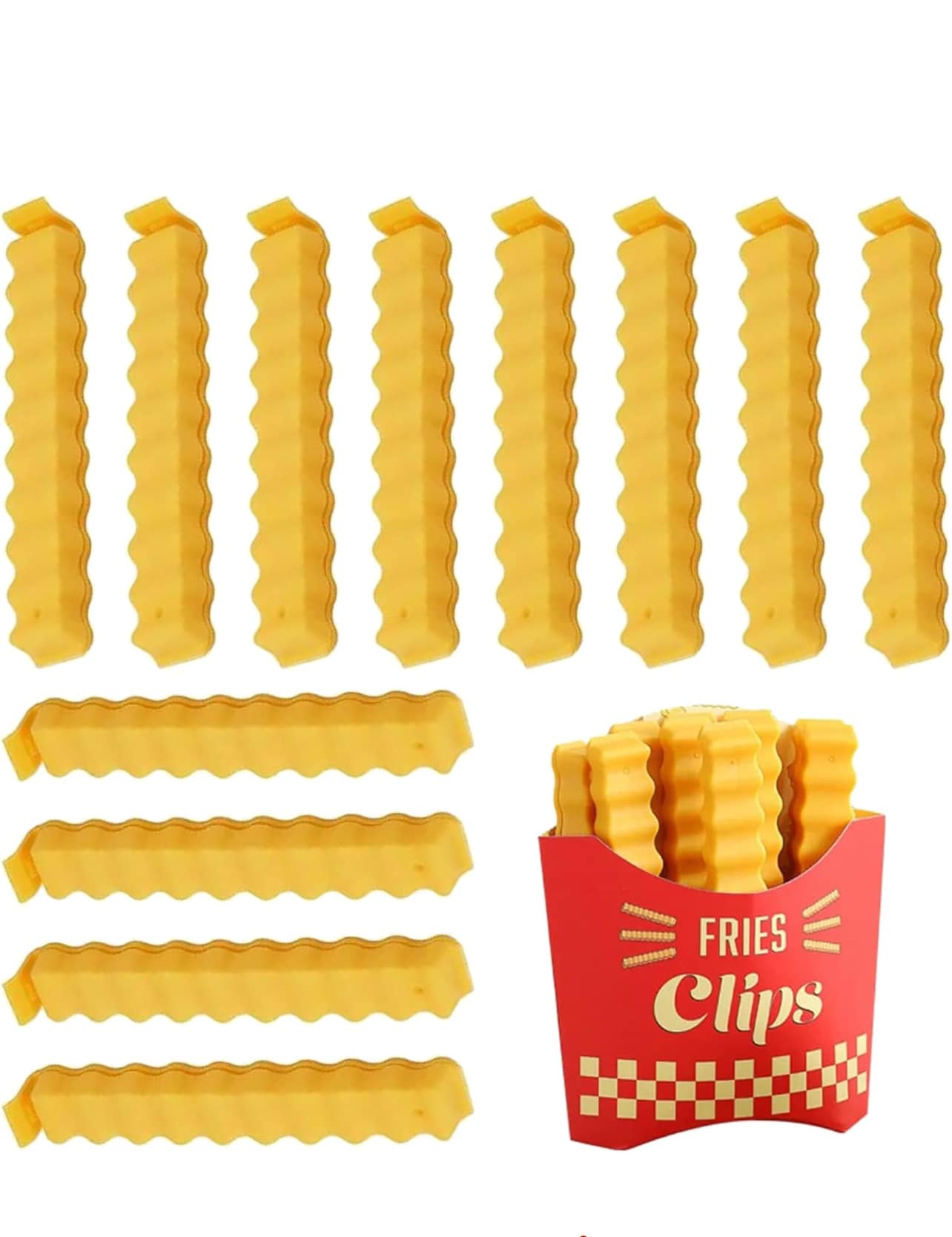 ملاقط اغلاق الاكياس شكل البطاطا 12 قطعة