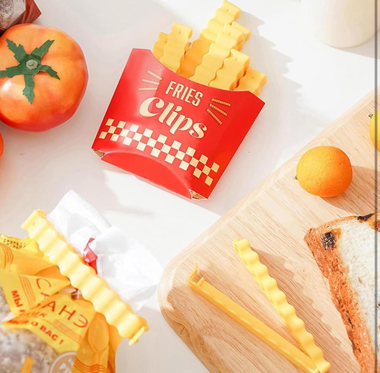 ملاقط اغلاق الاكياس شكل البطاطا 12 قطعة