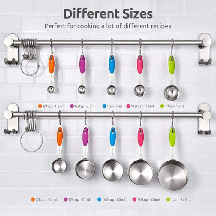 5-Piece Stainless Steel Measuring Cup Set