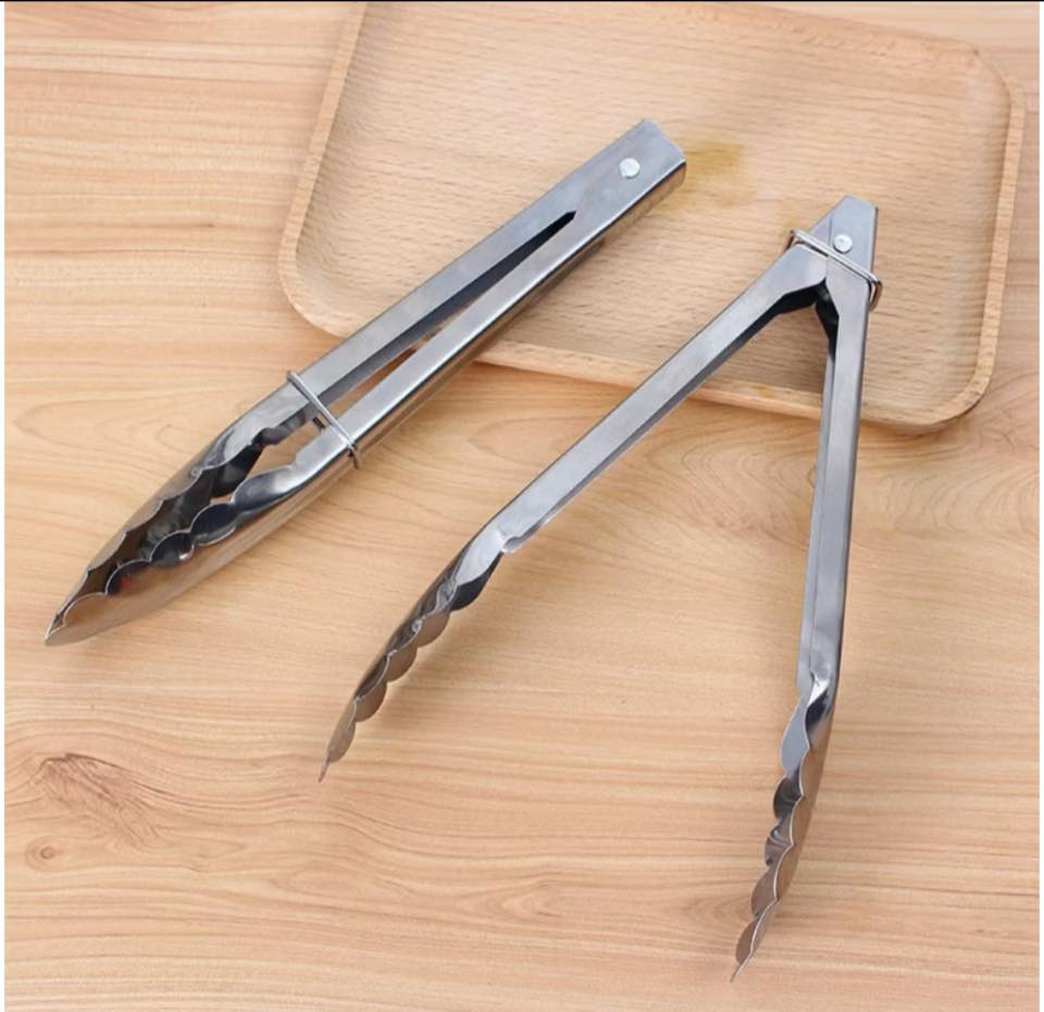 ملقط مشبك طعام من الفولاذ المقاوم للصدأ