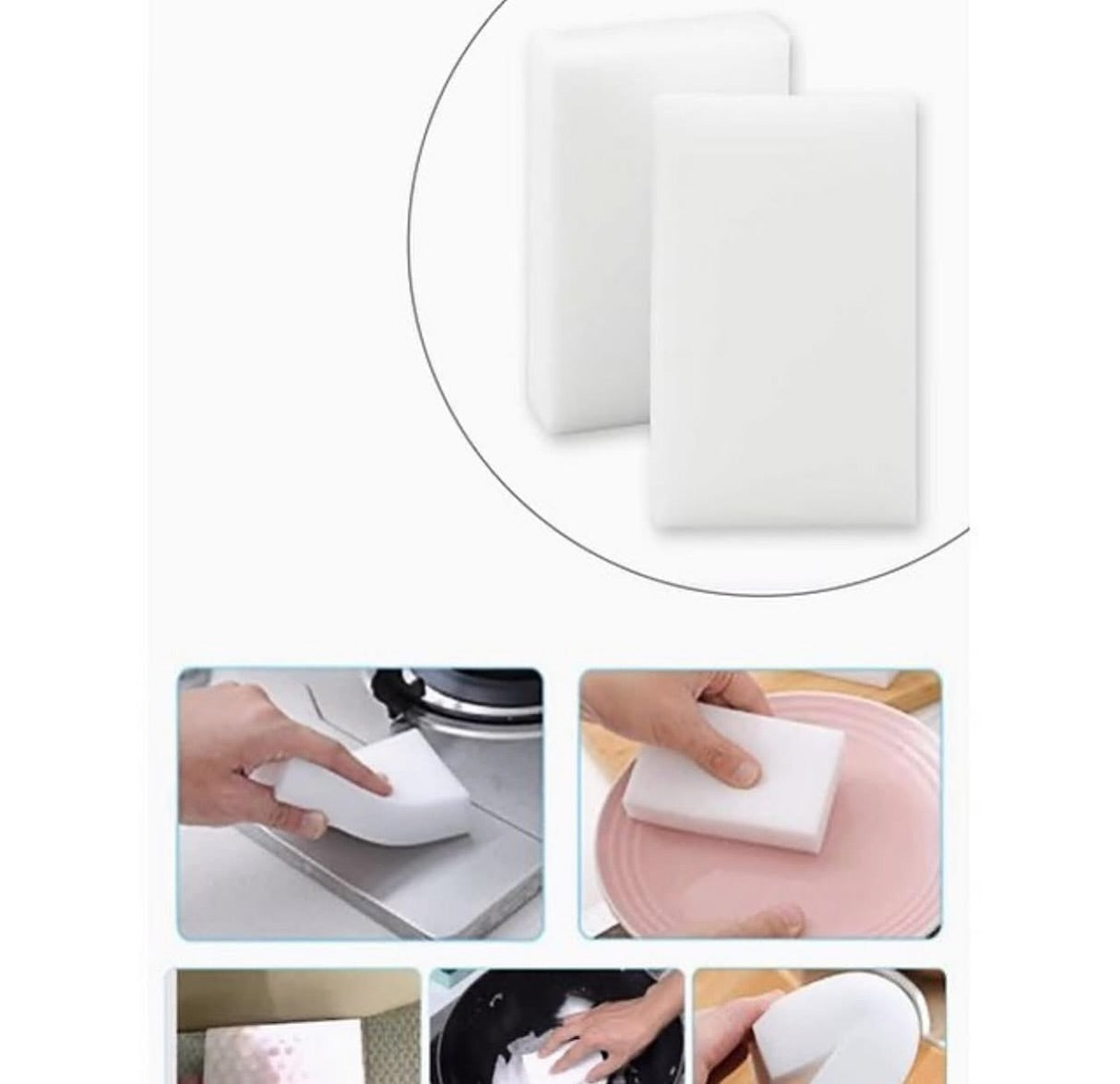 🧽 الأسفنجة السحرية – تنظيف فعال بدون مواد كيميائية !