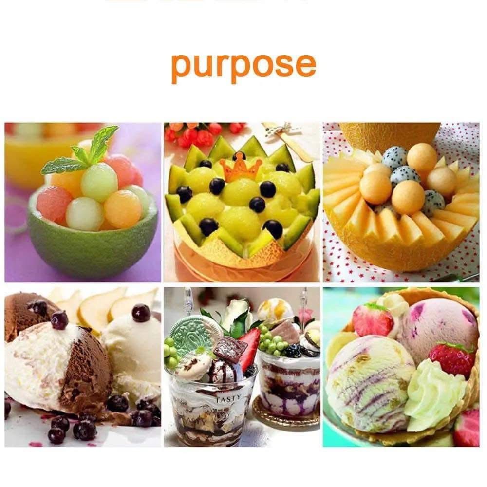 ملعقة بوظة (آيس كريم) احترافية من الستانلس ستيل - سهلة الاستخدام والتنظيف