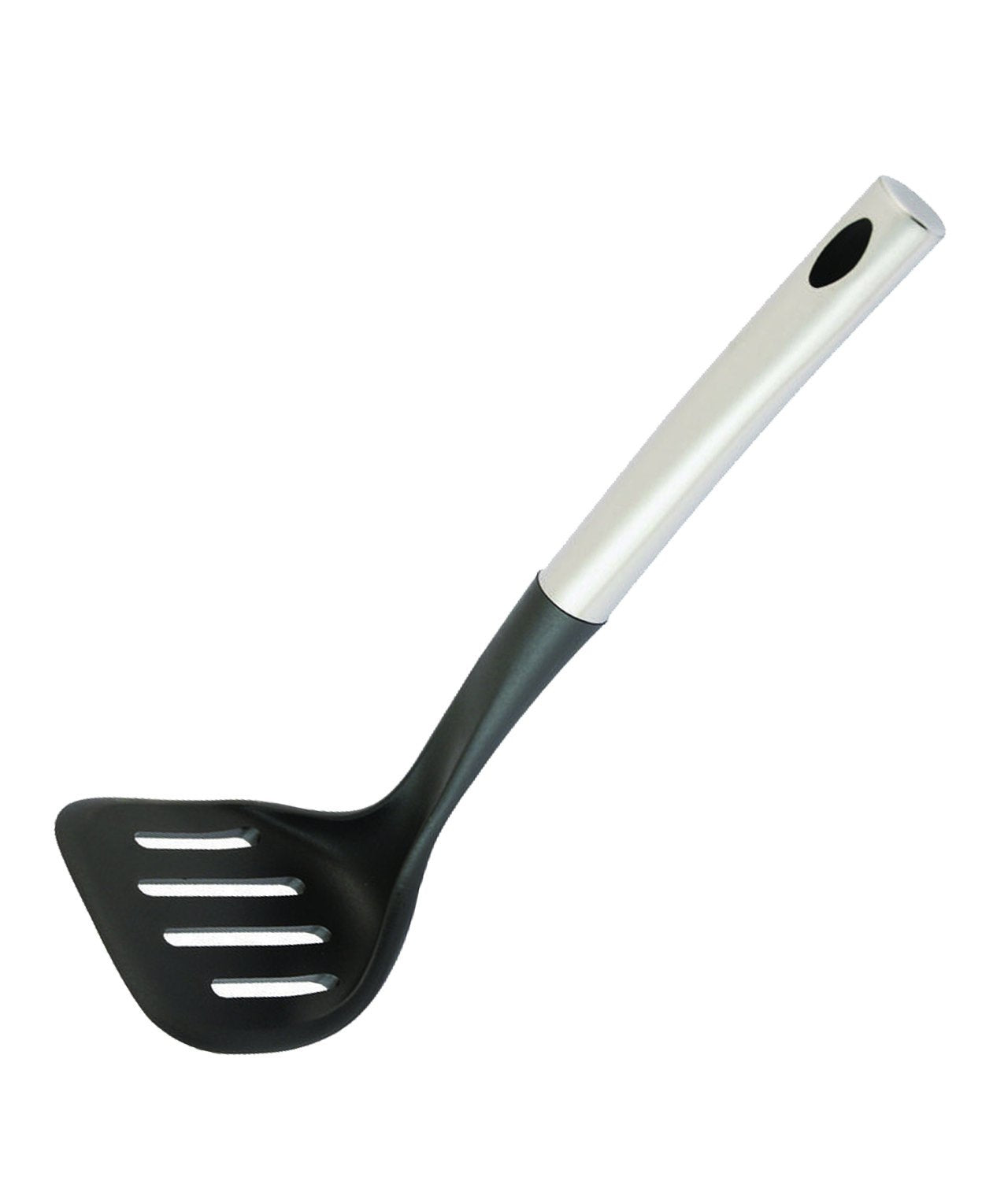 🥔 هراسة بطاطس سوداء من النايلون الفسيفسائي  مقبض ستيل قوة ناعمة، وأناقة عملية في كل هرسة