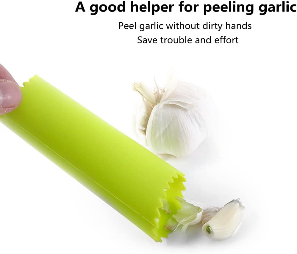 مقشرة الثوم ، أداة تقشير الثوم المنزلية، أنبوب تقشير الثوم المصنوع من السيليكون، أداة تقشير الثوم المبتكرة للمطبخ