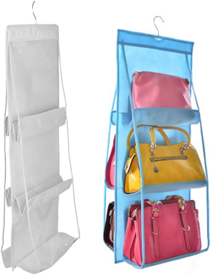 منظم حقائب اليد المعلق تنظيم أنيق يحفظ أناقتك خلف أبواب الخزانة