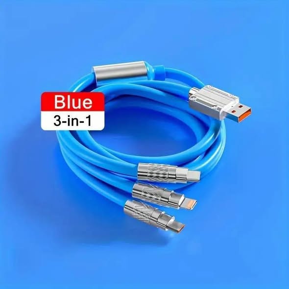 Fast charger cable, 3 port types